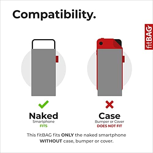 Fitbag Jive Grey שרוול מותאם אישית מותאם אישית עבור Xiaomi Redmi Note 10 Pro | תוצרת גרמניה | כיסוי לכיס